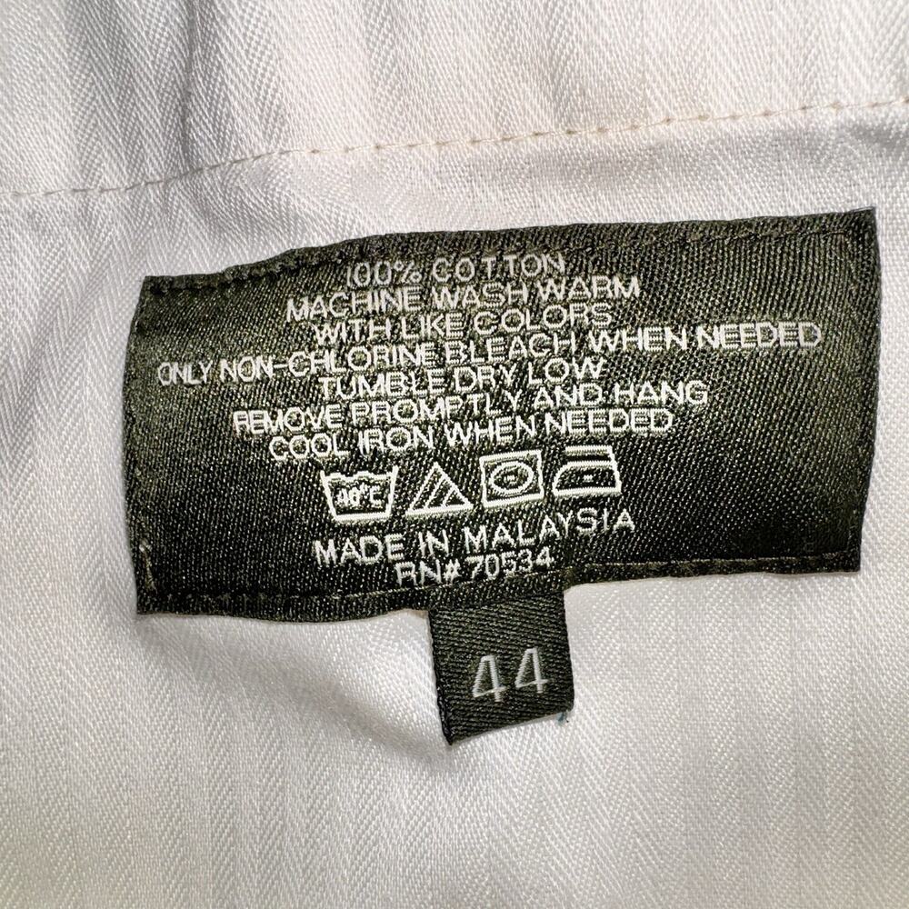 ORVIS Brand Pants 44x30 Men's Off-White Khaki Style Tapered Leg - Picture 5 of 7